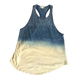 Billabong Tank Top Athletic in Blue and Cream Ombré Women’s Size Small​​​​​